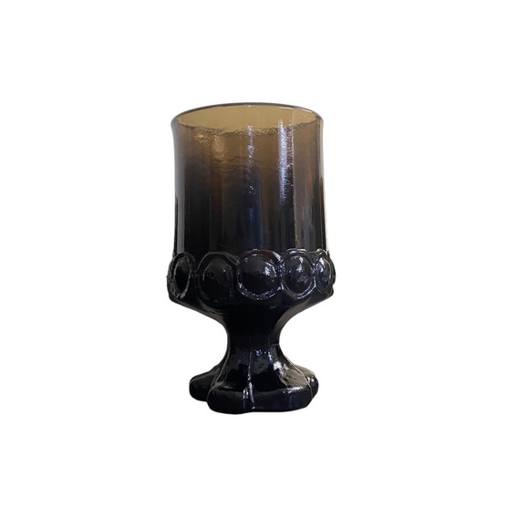 Franciscan Madeira Vintage Tiffin Smoke Brown 5” Heavy‎ Goblet Sold INDIVIDUALLY - Picture 3 of 7